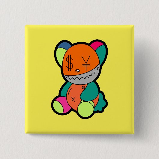 Colorful bear button (Vorderseite)