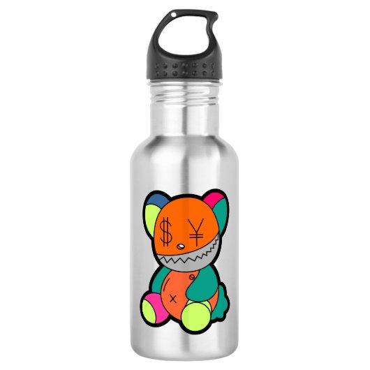 Colorful bear edelstahlflasche (Vorderseite)