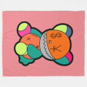 Colorful bear fleecedecke (Vorderseite (Horizontal))