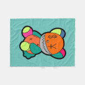 Colorful bear fleecedecke (Vorderseite (Horizontal))