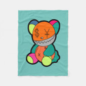 Colorful bear fleecedecke (Vorderseite)