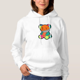 Colorful bear hoodie