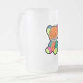 Colorful bear mattglas bierglas (Vorderseite Links)