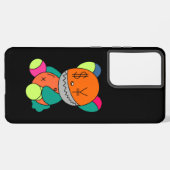 Colorful bear samsung galaxy hülle (Rückseite (Horizontal))