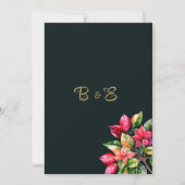 Colorful beautiful country floral Save the Date Einladung (Rückseite)