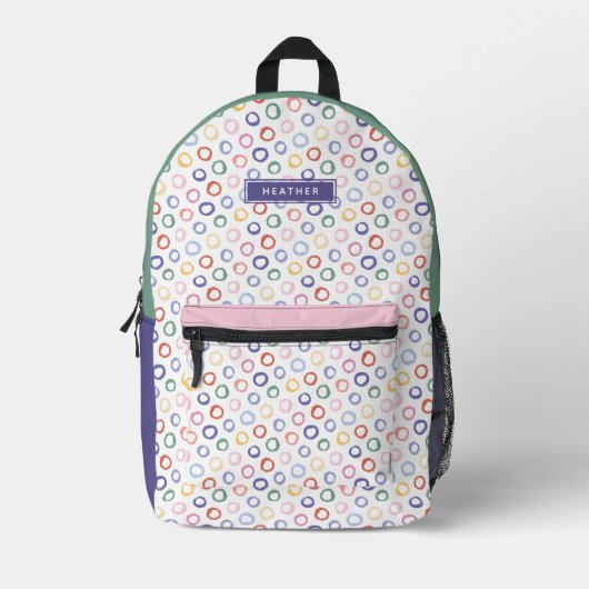 Colorful Bedruckter Rucksack (Vorderseite)