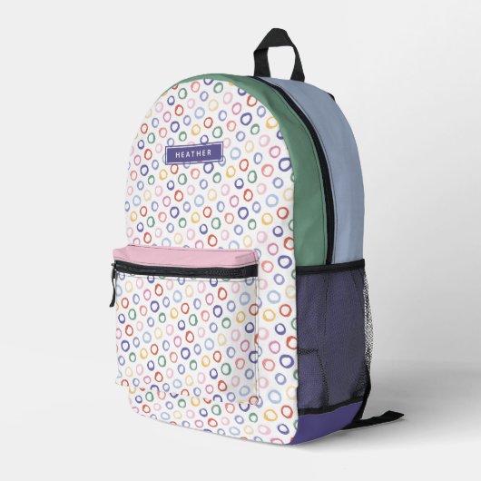 Colorful Bedruckter Rucksack (Rückseitige Ecke Rechts)