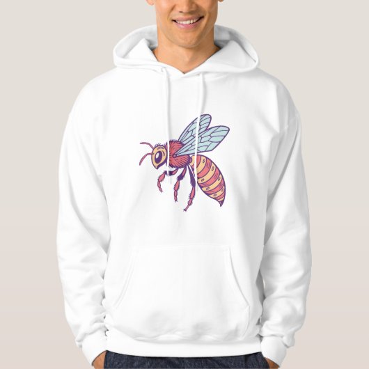 Colorful Bee Hoodie (Vorderseite)