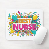Colorful Best Nurse Desk Mat Mousepad (Mit Mouse)