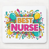 Colorful Best Nurse Desk Mat Mousepad (Vorne)