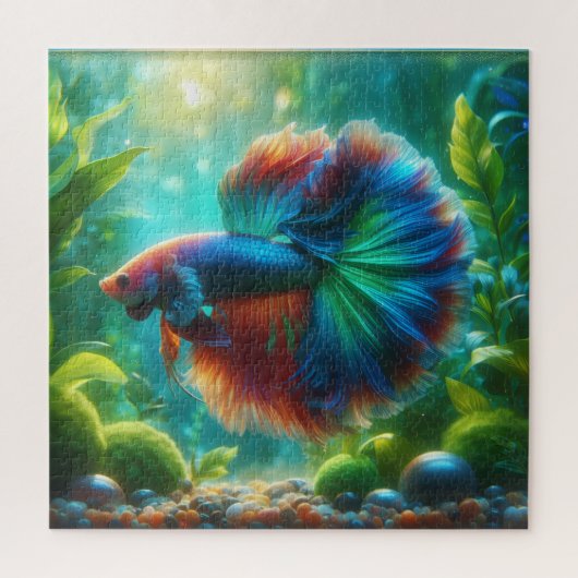 Colorful Beta Fish Puzzle (Vertikal)