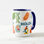 Colorful Biology Science Ceramic Mug Tasse (VorderseiteRechts)