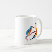 Colorful Bird Art Kingfischarts Kaffeetasse (VorderseiteRechts)