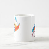 Colorful Bird Art Kingfischarts Kaffeetasse (Mittel)
