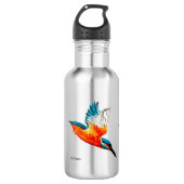 Colorful Bird Art Kingfisher Trinkflasche (Vorderseite)