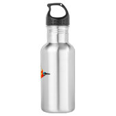 Colorful Bird Art Kingfisher Trinkflasche (Rückseite)