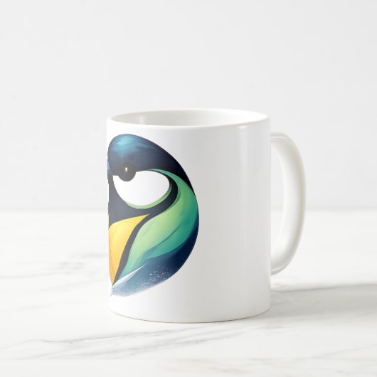 Colorful Bird Mug Kaffeetasse (VorderseiteRechts)