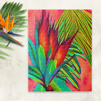 Colorful Bird of Paradise Flower Puzzle