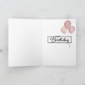 Colorful Birthday Cake Greeting Card Karte (Innenseite)