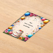 Colorful Birthday Celebration Frame Acryleinladungen (Ablage )