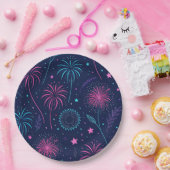 Colorful Birthday Energy – Vibrant Pop Art Celebra Pappteller (Party)