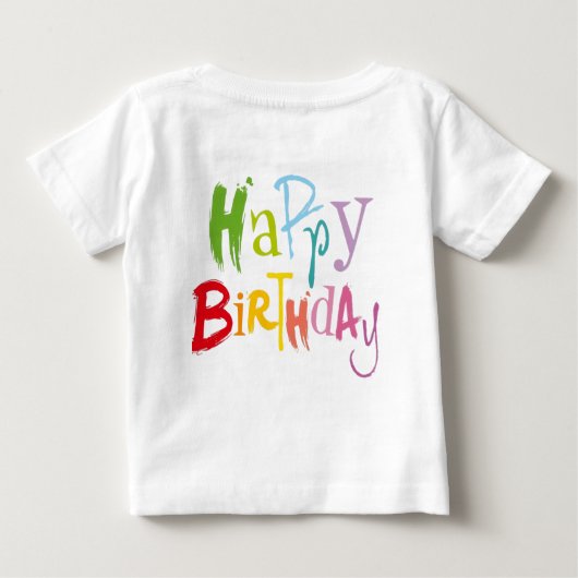Colorful Birthday Kids Tee (Rückseite)