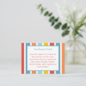 Colorful Birthday Party Enclosure Card Begleitkarte (Stehend Vorderseite)