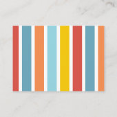 Colorful Birthday Party Enclosure Card Begleitkarte (Rückseite)