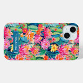 Colorful Blooming Cacti Personalized Case-Mate iPhone Hülle (Rückseite (Horizontal))