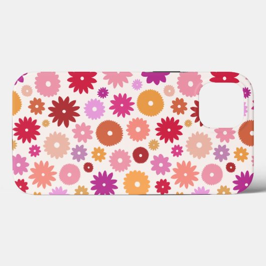 Colorful Blooms Pattern Case-Mate iPhone Hülle (Rückseite (Horizontal))