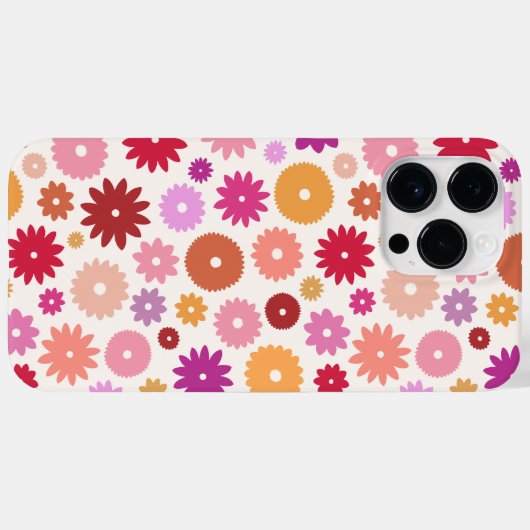 Colorful Blooms Pattern Case-Mate iPhone Hülle (Rückseite (Horizontal))