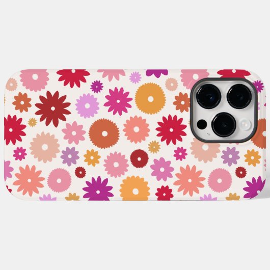 Colorful Blooms Pattern Case-Mate iPhone Hülle (Rückseite (Horizontal))