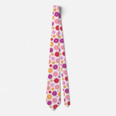 Colorful Blooms Pattern Krawatte (Vorderseite)