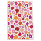 Colorful Blooms Pattern Mittlere Geschenktüte (Vorderseite)