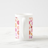 Colorful Blooms Pattern Porzellantasse (Rückseite)