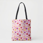 Colorful Blooms Pattern Tasche (Vorderseite)