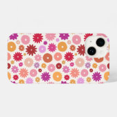 Colorful Blooms Repeat Pattern iPhone Hülle (Rückseite (Horizontal))