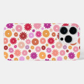 Colorful Blooms Repeat Pattern iPhone Hülle (Rückseite (Horizontal))