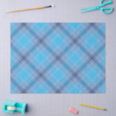 Colorful Blue Winter Spring Summer Stripes Pattern Seidenpapier (Basteln)