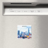 Colorful Bogota Colombia City Magnet (In Situ (Geschirrspüler))