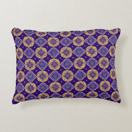 Colorful Boho Chic Mandala Pattern Dekokissen