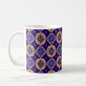 Colorful Boho Chic Mandala Pattern Kaffeetasse (Links)