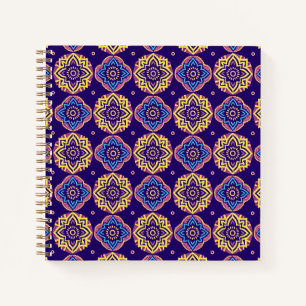 Colorful Boho Chic Mandala Pattern Notizblock