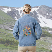 Colorful Boho Feather Dreamcatcher Jeansjacke