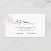 Colorful Boho Floral Visitenkarte (Rückseite)