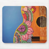 Colorful Boho Guitar Mousepad (Vorne)