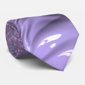 Colorful Boho Hippie Groovy Trippy Pastel Fraktal Krawatte (Gerollt)