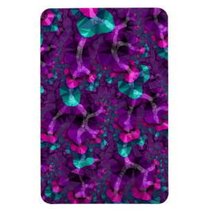 Colorful Boho Hippie Jewel Tone Low Poly Fraktal Magnet