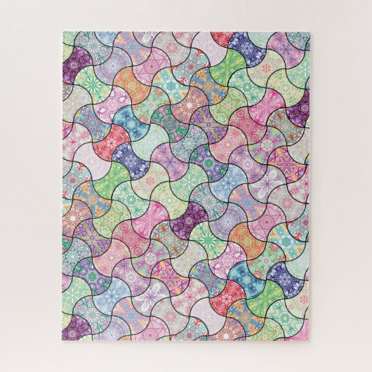 Colorful Boho Mandala Pattern Jigsaw Puzzle (Vertikal)
