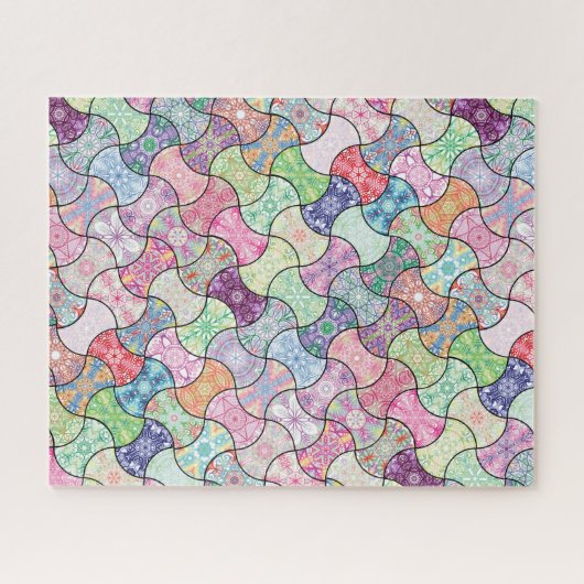 Colorful Boho Mandala Pattern Jigsaw Puzzle (Horizontal)